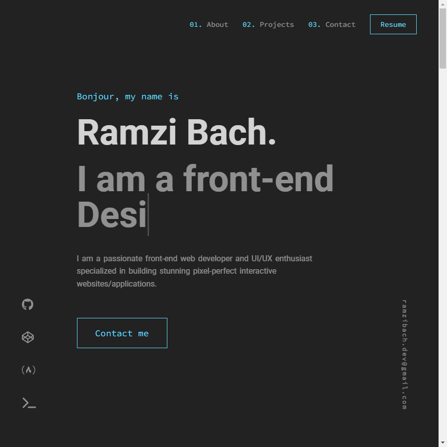 Old Portfolio
website